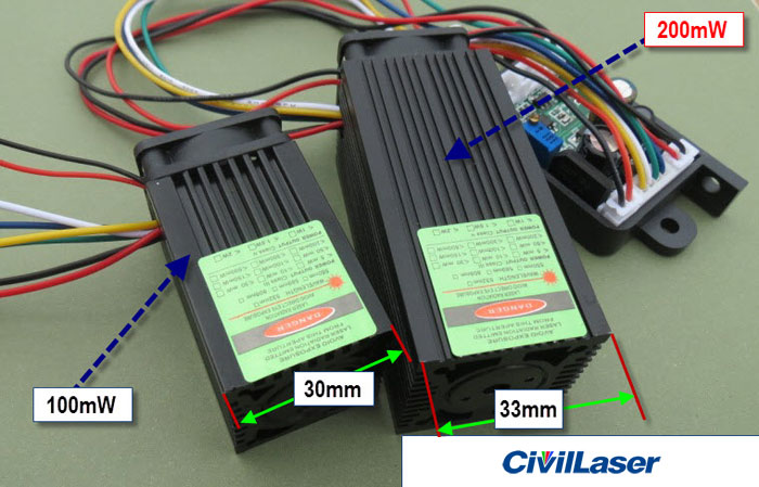 532NM 100MW~200mW 녹색 laser module semiconductor refrigeration